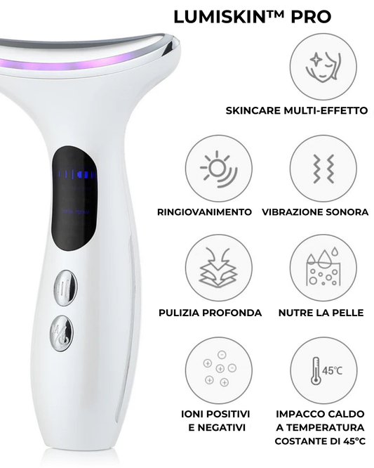 LUMISKIN™️ PRO - EMS con Led per Viso & Collo | Bellezza & Skincare Avanzata